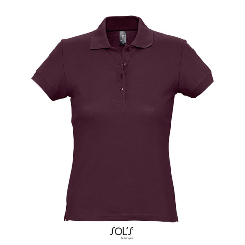 PASSION Damskie POLO 170g Burgundy S11338-BG-S 