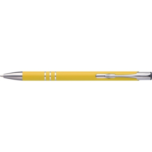 Długopis metalowy soft touch NEW JERSEY żółty 055508 (2)