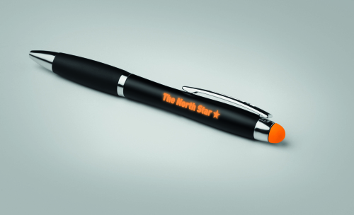 Długopis z podświetlanym logo pomarańczowy MO9340-10 (3)