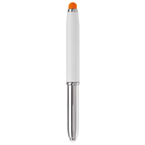 Długopis Stylus Shine+rysik Biały / pomarańczowy LT87794-N0126 (4)