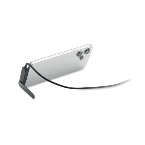 stojak na telefon z kablem USB-C o Czarny MO3192-03 (2)