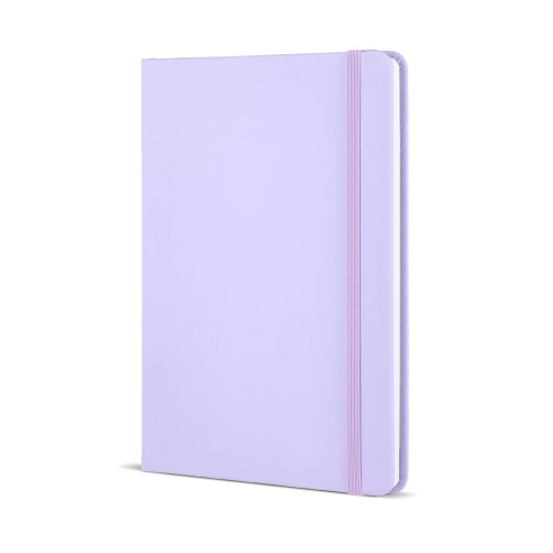 Notatnik A5 z tworzywa PU  Liliowy LT92066-N0071 