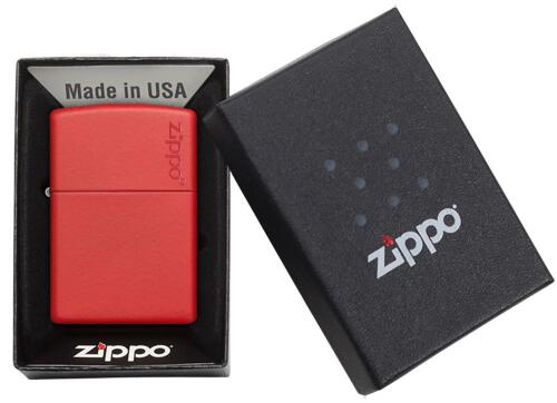 Zapalniczka Zippo Classic z logo Czerwony mat ZIP60001204 (3)