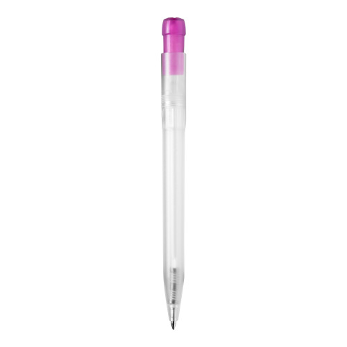 Długopis Ingeo TM Pen Clear przejrzysty Ecru / różowy LT87543-N5476 (1)