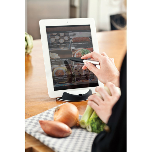Stojak na tablet Chef, touch pen Czarny, srebrny P261.171 (7)