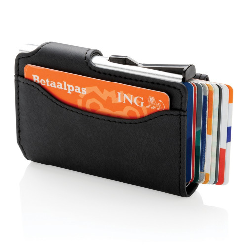 Etui na karty kredytowe, portfel, ochrona RFID Czarny P850.341 (3)