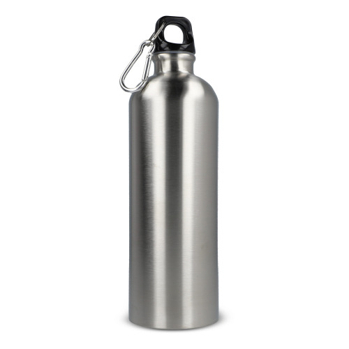 Jednościenna butelka R-SS z karabińczykiem 750ml Srebrny LT98739-N0005 