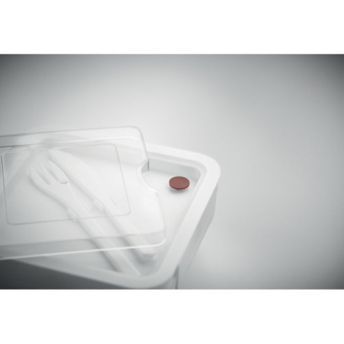 Lunchbox ze sztućcami 600ml Biały MO6275-06 (5)