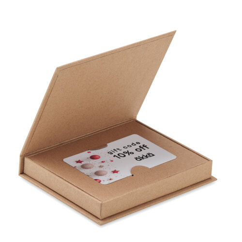 Pudełko na karty upominkowe beżowy MO6666-13 (4)