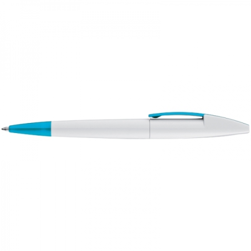 Długopis plastikowy z szerokim klipsem CANBERRA turkusowy 306114 (1)