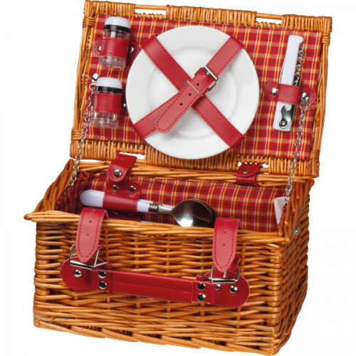 Kosz piknikowy dla 2 osób SHARON Brązowy 6085601 (5)