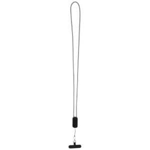 Anser smycz do smartfona z tworzyw sztucznych pochodzących z recyklingu z wbudowanym kablem 5 w 1 obsługującym moc 27 W Czarny