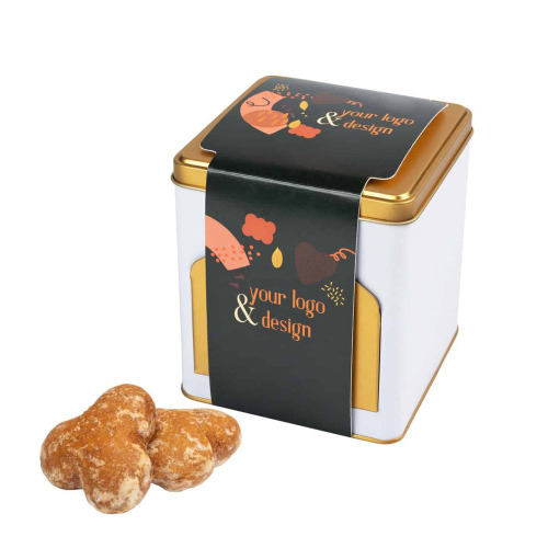 Toruńskie Pierniki - pierniki z logo w metalowej skrzyneczce Wielokolorowy S0042T (1)