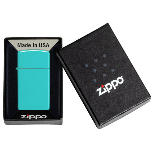 Zapalniczka Zippo Slim Flat Turquoise ZIP60005900 (2)