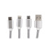 Kabel USB 3 w 1 TAUS Srebrny 09106-00 (2) thumbnail