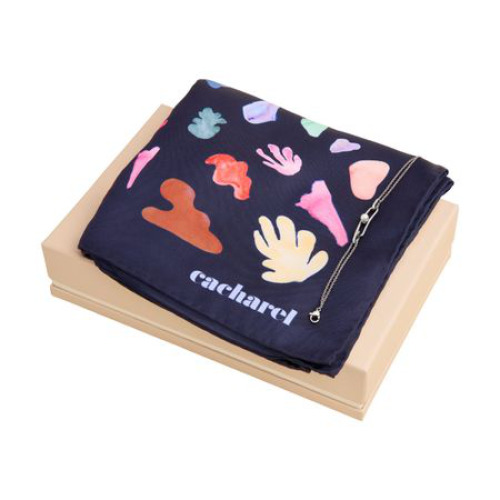 Zestaw upominkowy Cacharel apaszka i bransoletka CFL536N + CJB536C Srebrny CPBL523 