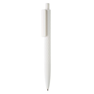 Długopis X3 z przyjemnym w dotyku wykończeniem biały