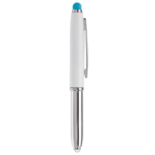 Długopis Stylus Shine+rysik Biały / jasnoniebieski LT87794-N0112 (1)
