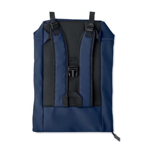 Plecak na laptopa 15" rolltop PU Niebieski MO2581-04 (4)