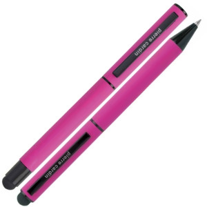 Zestaw piśmienny długopis i pióro kulkowe touch pen soft touch CELEBRATION Pierre Cardin Różowy