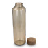Butelka InSideOut z recyklingowanego szkła ReuuZ z drewnianym korkiem 650 ml Transparentny / brązowy LT57013-N0451 (1) thumbnail