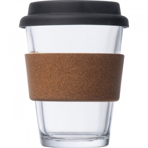 Kubek szklany 350 ml Wrocław Czarny 266503 