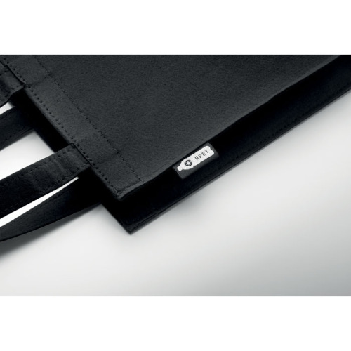 Mała torba prezentowa z filcu RPET Czarny MO2408-03 (3)