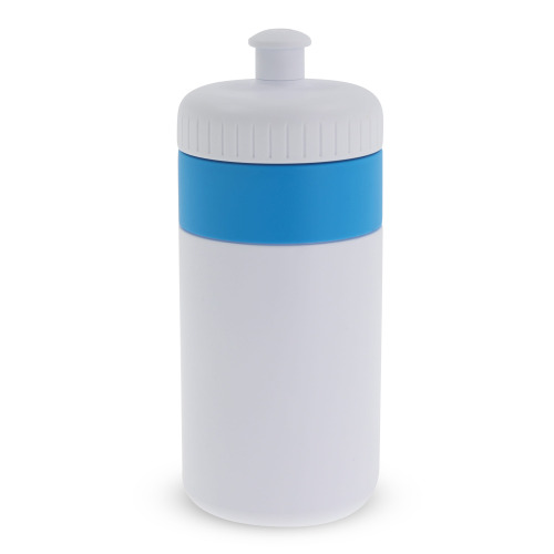 Bidon Sportowy Z Obwódka 500ml Biały / jasnoniebieski LT98735-N0112 (3)
