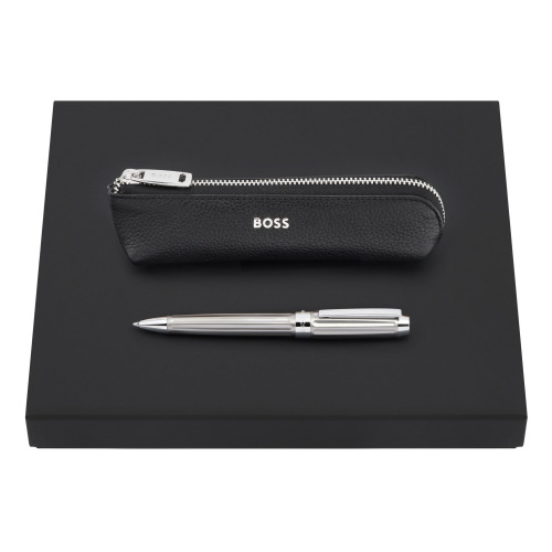 Zestaw upominkowy Hugo Boss długopis i etui HLS417A + HSS4614B Czarny HPBS461B 