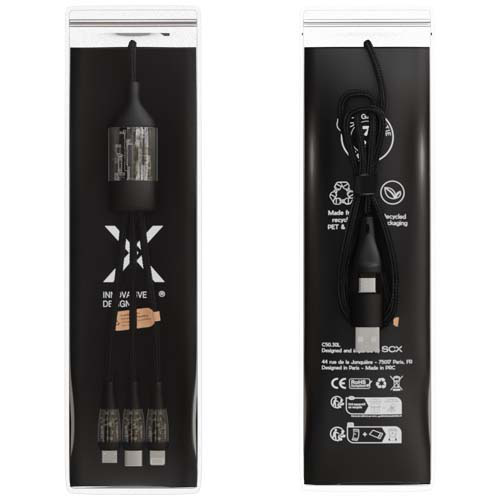 SCX.design C50 kabel szybkiego ładowania 5 w 1 o mocy 100 W/5 A z wyświetlaczem cyfrowym Czarny 2PX16290 (1)