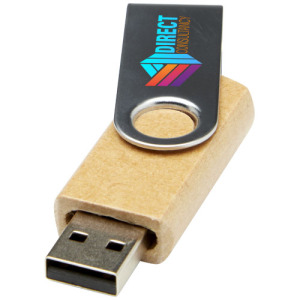 Rotate pendrive wyposażony w interfejs USB 3.0 z papieru z recyklingu