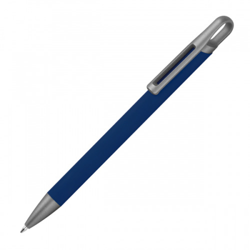 Długopis aluminiowy z recyklingu półżelowy KAROLINE Granatowy 1444044 