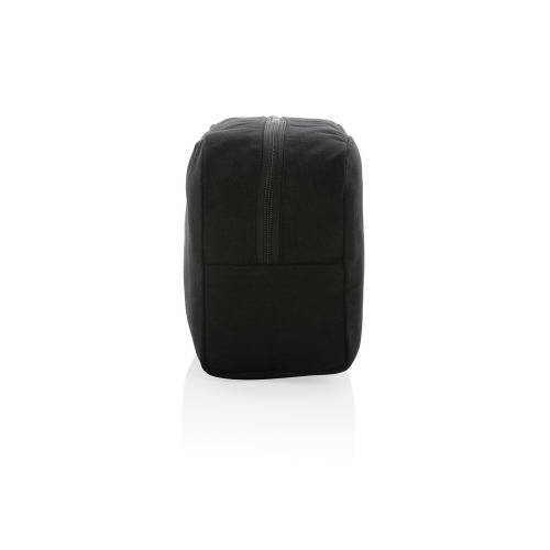 Kosmetyczka AWARE™, niebarwiona bawełna z recyklingu Czarny P820.781 (4)