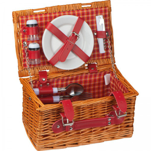 Kosz piknikowy dla 2 osób SHARON Brązowy 6085601 (4)