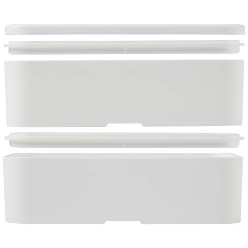 MIYO POP dwupoziomowe pudełko śniadaniowe 700+700 ml Biały 21077901 (6)