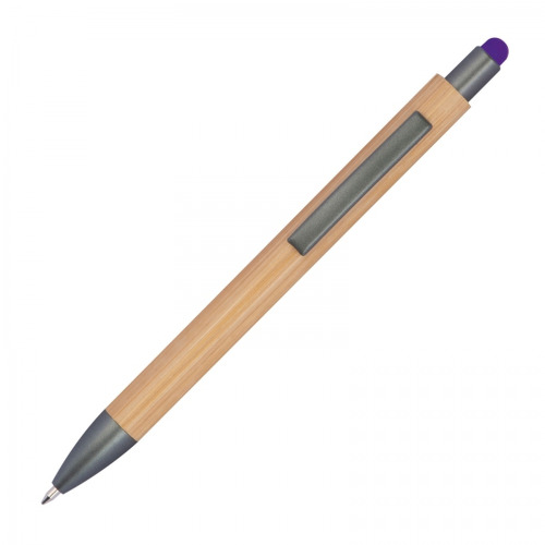 Długopis drewniany touch pen LUCIO Fioletowy 1219412 (3)