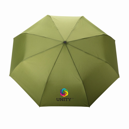 Bambusowy parasol automatyczny 21" AWARE™ RPET Zielony P850.617 (7)