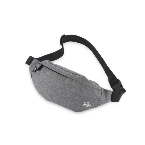 Torebka biodrowa rPET CHILLIX, RFID Szary 20802-14 