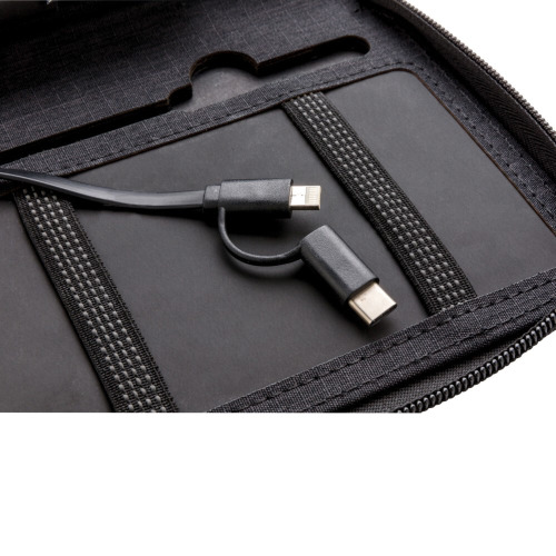 Portfel, bezprzewodowy power bank 4000 mAh Swiss Peak, ochrona RFID Czarny P820.591 (17)