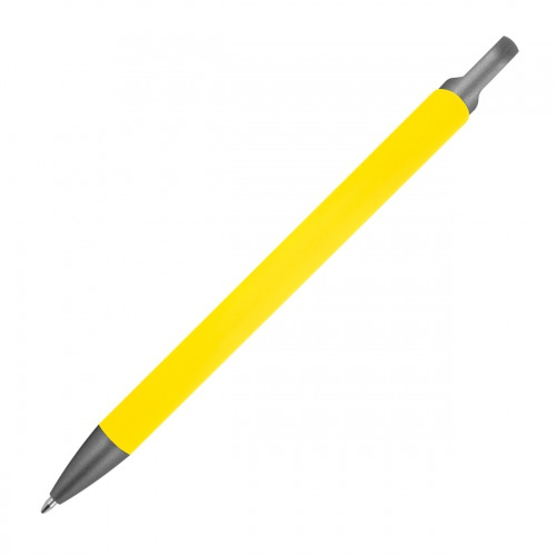 Długopis aluminiowy z recyklingu półżelowy KAROLINE żółty 1444008 (3)