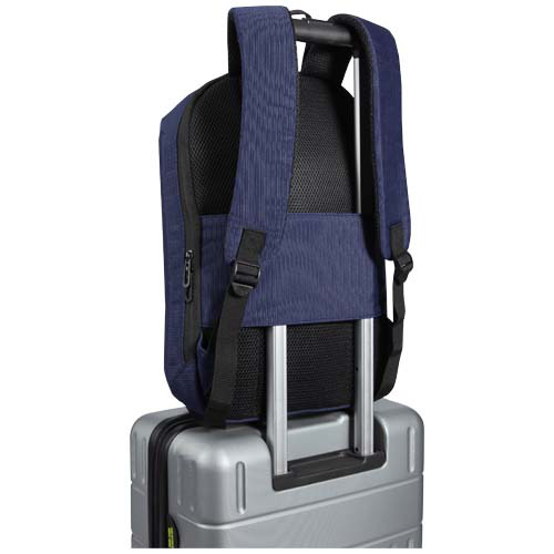 Luma plecak na laptopa z ekranem o przekątnej 15 cali z płótna z recyklingu z certyfikatem GRS o pojemności 10 l Granatowy 13011055 (3)