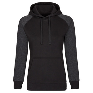 Bluza Damska Klasyczna Bawełniana z Kapturem - Navy & Heather Navy