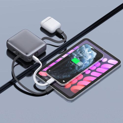 Nova Powerbank 22,5 W Power Delivery z wbudowanymi kablami 10 000 mAh Ciemnoszary LT95515-N0060 (8)