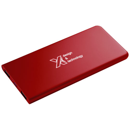 Powerbank z podświetlanym logo  - SCX.design P15 Mid red 2PX01621 