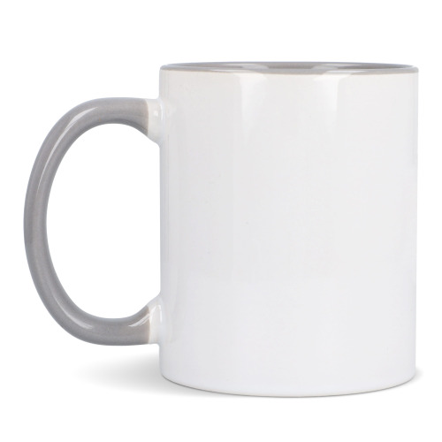 Kubek subli Oslo kolorowy w środku i uchwycie 300ml Biały / szary LT51164-N0161 (4)