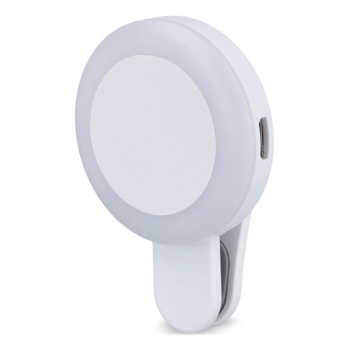 Uniwersalna przenośna lampka LED do selfie z 3 poziomami jasności Biały LT95662-N0001 