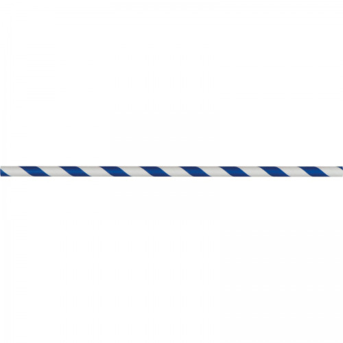 Słomki do napojów tekturowe 100 szt. CARTER Niebiesko-biały 8149146 (4)