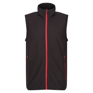 Kamizelka Bezrękawnik Polar Recykling - Black & Lime