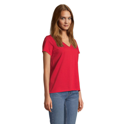 REGENT V T-SHIRT WOMEN Czerwony S04766-RD-XXL (2)