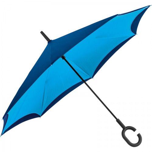 Parasol manualny odwrócony ø120 cm OLIVIA Jasnoniebieski 4047624 